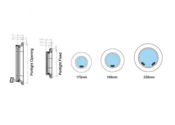 Portlight Round drawing